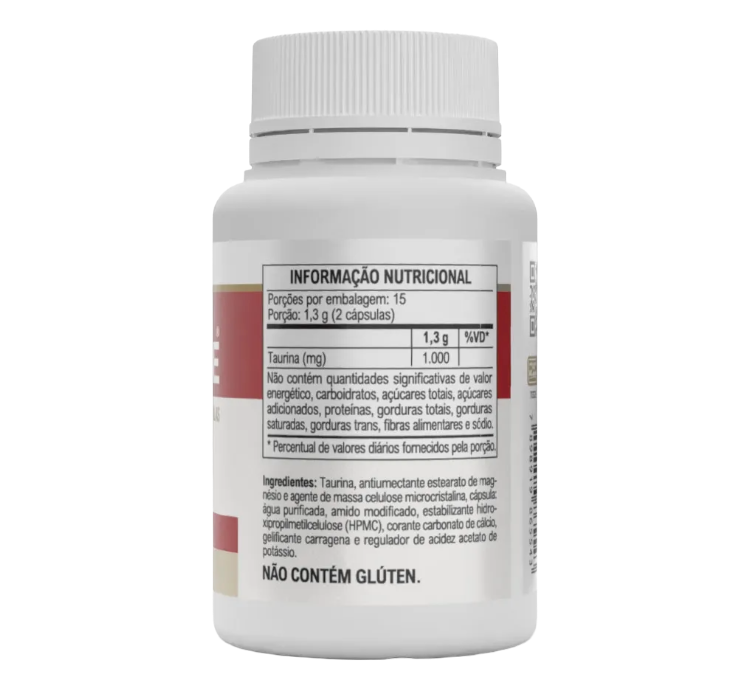 Taurine 30 Cápsulas Vitafor - Image 3