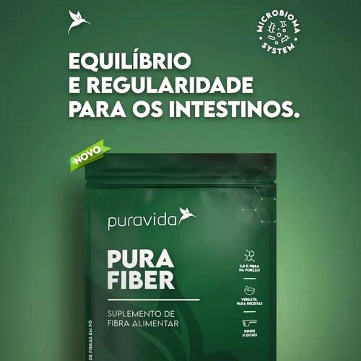 Pura Fiber Sabor Neutro 250gr Puravida - Image 2