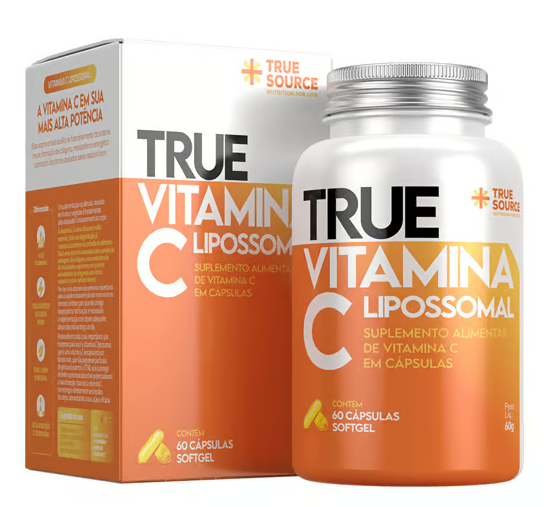 True Vit C 1.000mg Lipossomal 60 Cáps True Source