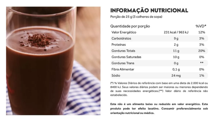 Coco Cream Chocolate Belga 250G - Image 2