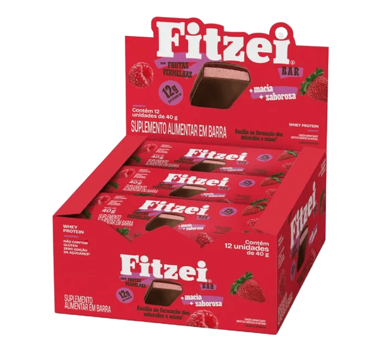 Fitzei Bar Frutas Vermelhas Cx 12 Uni de 40g Vitafor