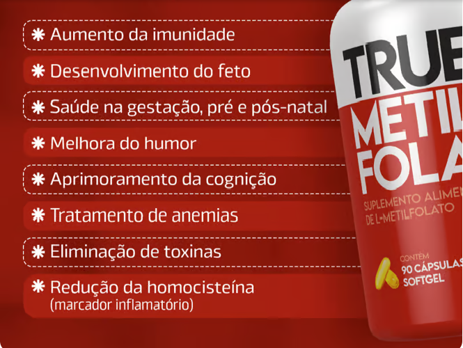True Metilfolato 90 Cápsulas True Source - Image 3