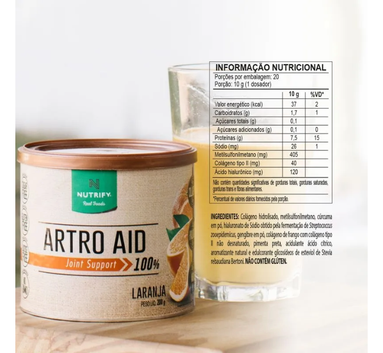 Artro AID Joint Support Laranja 200g Nutrify - Image 4