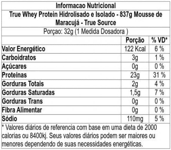 TrueWhey Maracujá 837g + 2 Sachês (Sabores Diversos) True Source - Image 3