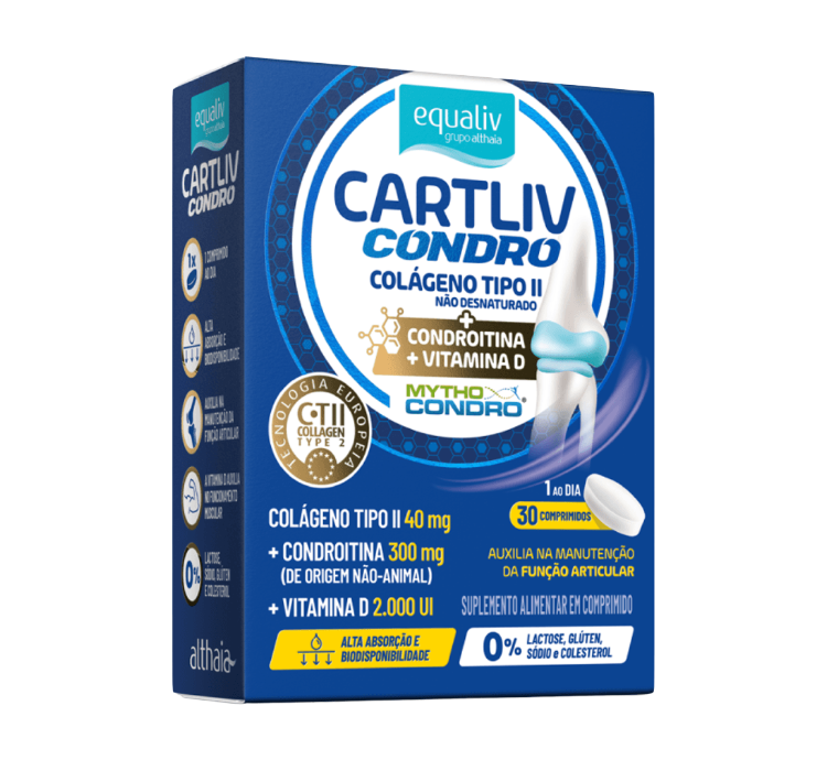 Cartliv Condro Colágeno Tipo II 30 Cápsulas Equaliv