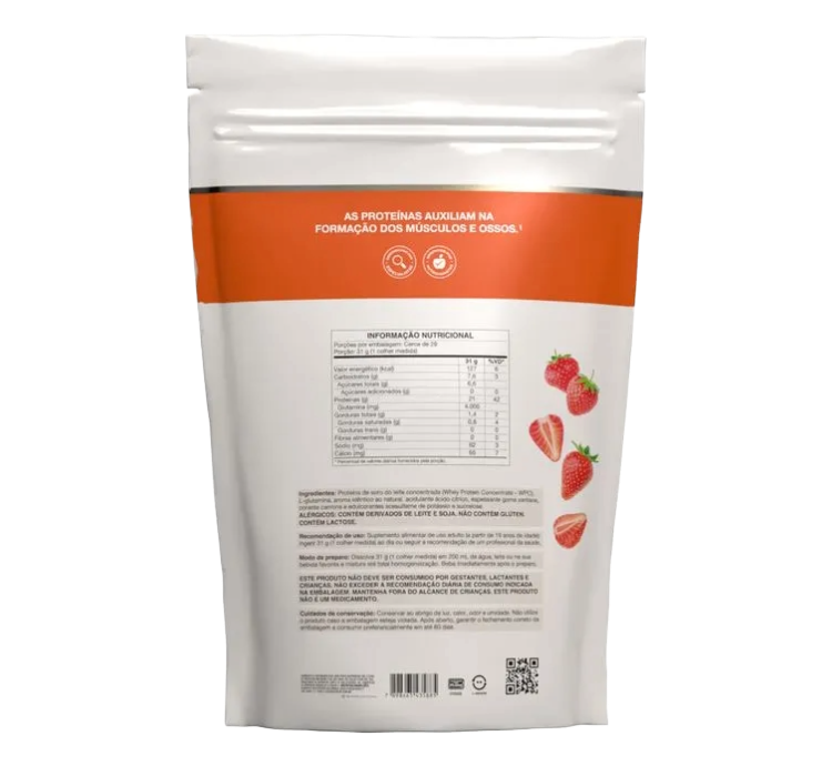 Whey Protein WPC Morango 900g Vitafor - Image 2