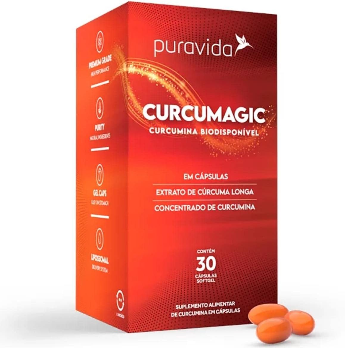 Curcumagic Curcumina 30 Cápsulas Puravida