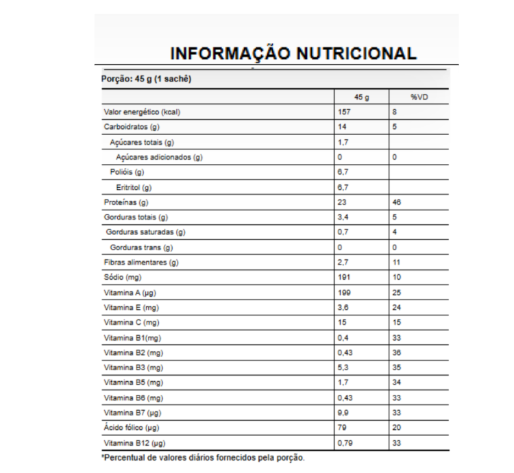 One Nutrition Vegan Açaí com Banana 15 Sachês de 45g Puravida - Image 3