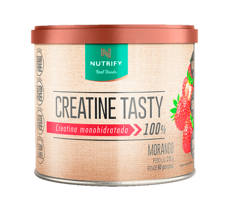 Creatine Tasty 100% Monohidratada Morango 210g Nutrify - Image 3