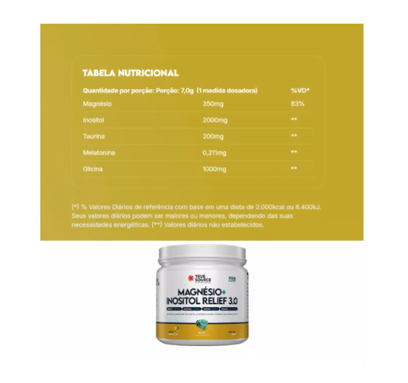 Magnesio + Inositol Relief 3.0 Sabor Maracujá 350G - Image 4