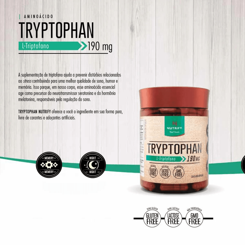 Tryptophan 60 Cápsulas Nutrify - Image 3
