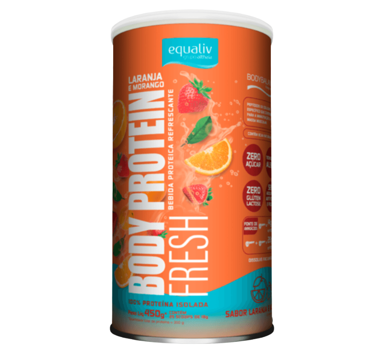 Body Protein Fresh Laranja e Morango 450g