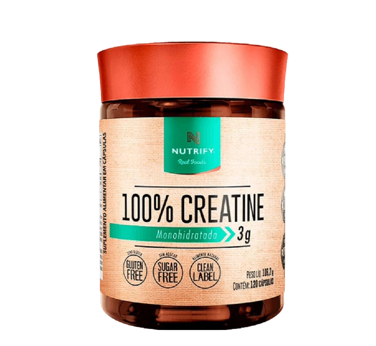Creatine 100% Monohidratada 120 Caps Nutrify