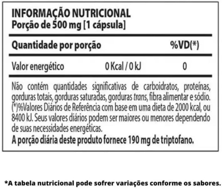 Tryptophan 60 Cápsulas Nutrify - Image 2