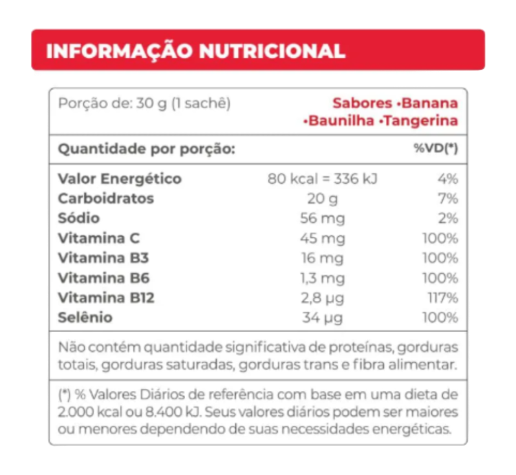 Endurance Energy Gel Sabor Tangerina 1 UNI Sachês 30g - Image 2