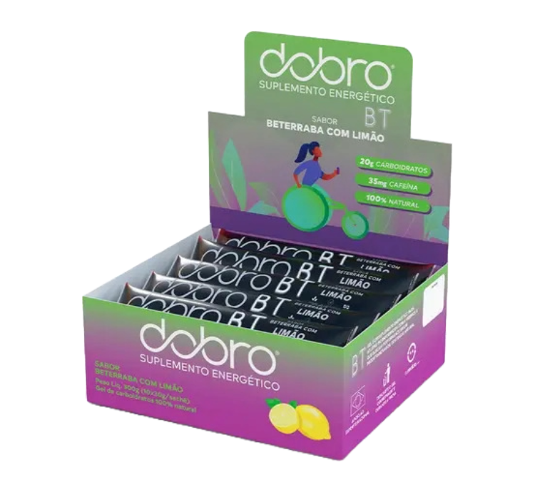 BT Gel Limão 10 Sachês com 30g Sem Cafeína Dobro