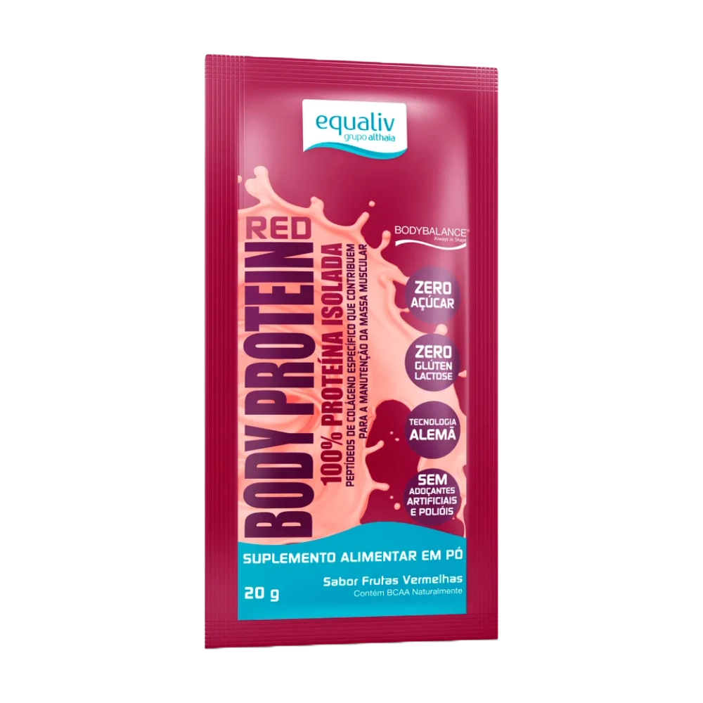 Body Protein Frutas Vermelhas Sachês Uni Equaliv
