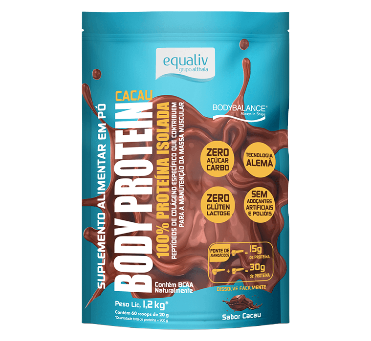 Body Protein Cacau 1200kg Pouch Equaliv