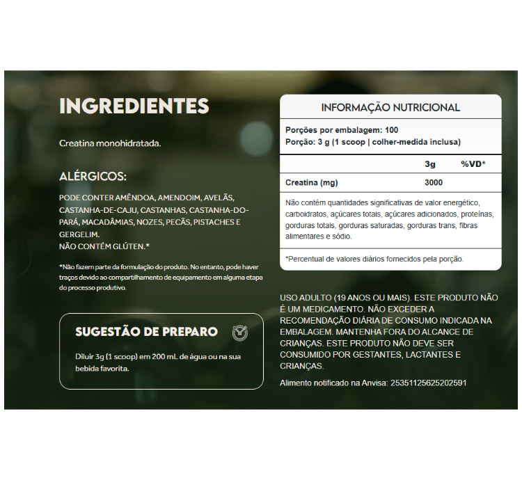Creatina Premium 90g Puravida - Image 2