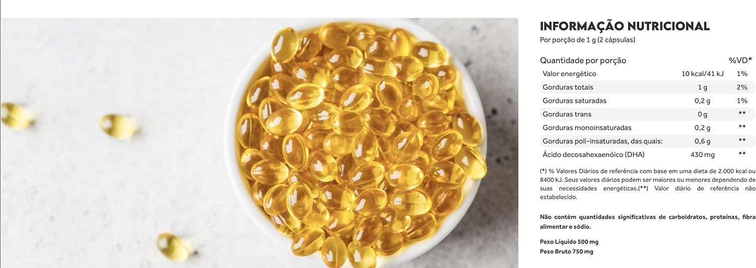Ômega 3 DHA Vegan 60 Cápsulas Puravida - Image 2