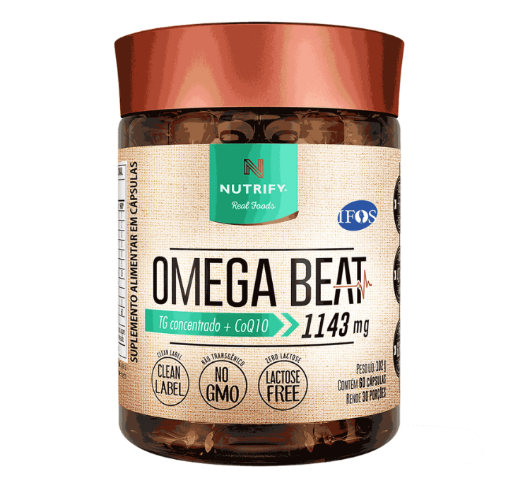 Ômega Beat 60 Cáps Nutrify