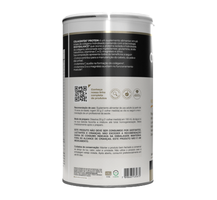 Colagentek Protein Sabor Chocolate 460g Vitafor - Image 3