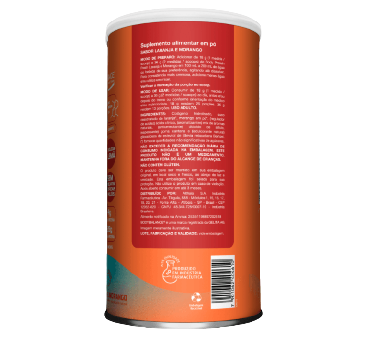 Body Protein Fresh Laranja e Morango 450g - Image 3