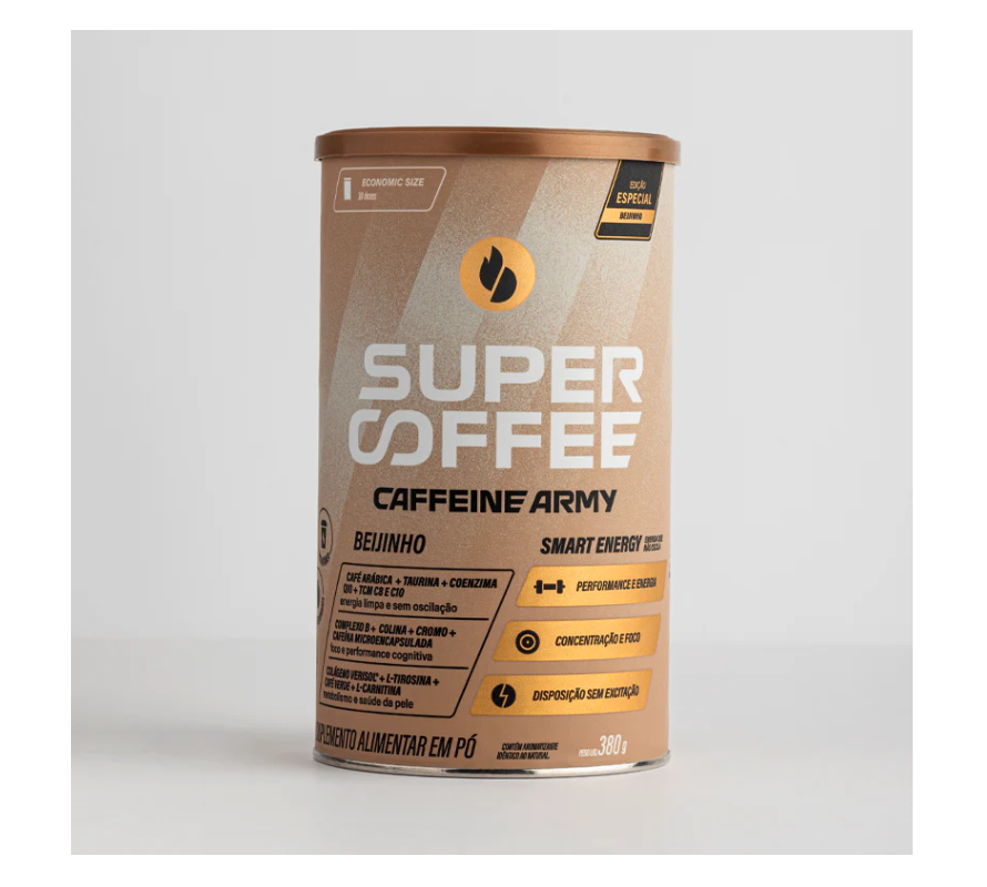 SuperCoffee 3.0 Beijinho 380G + 2 Sachês (Sabores Diversos) Caffeine Army - Image 3