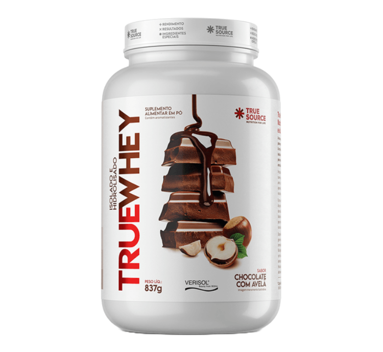 TrueWhey Hidrolisado e Isolado Choco com Avelã 837g True Source