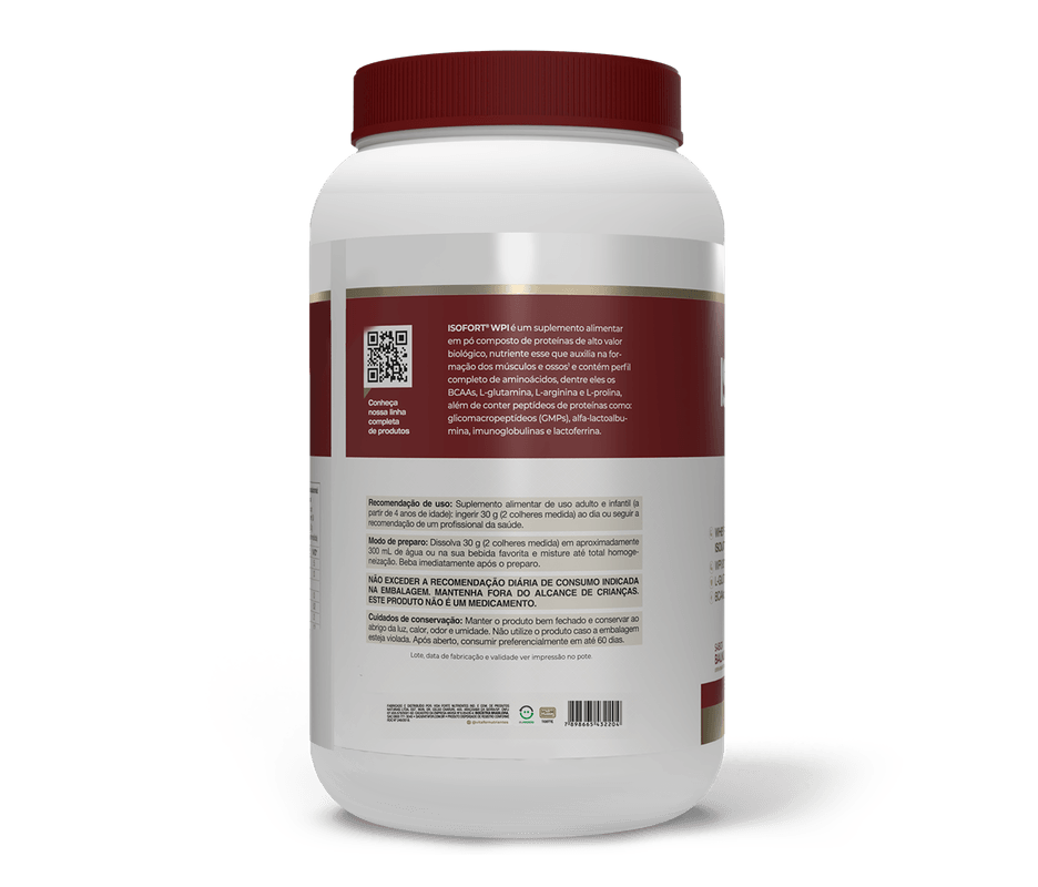 Isofort WPI Pote 900G sabor Baunilha Isofort - Image 3