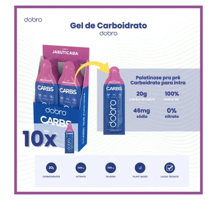 Carbs Jaboticaba Sem Cafeína 10 Sachês Com 30g Dobro - Image 4