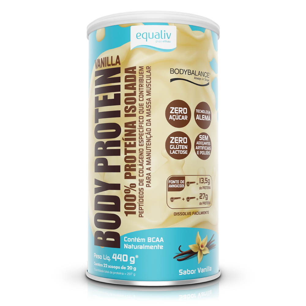 Body Protein Vanilla 440g + 2 Barrinhas (Sabores Diversos) Equaliv - Image 2