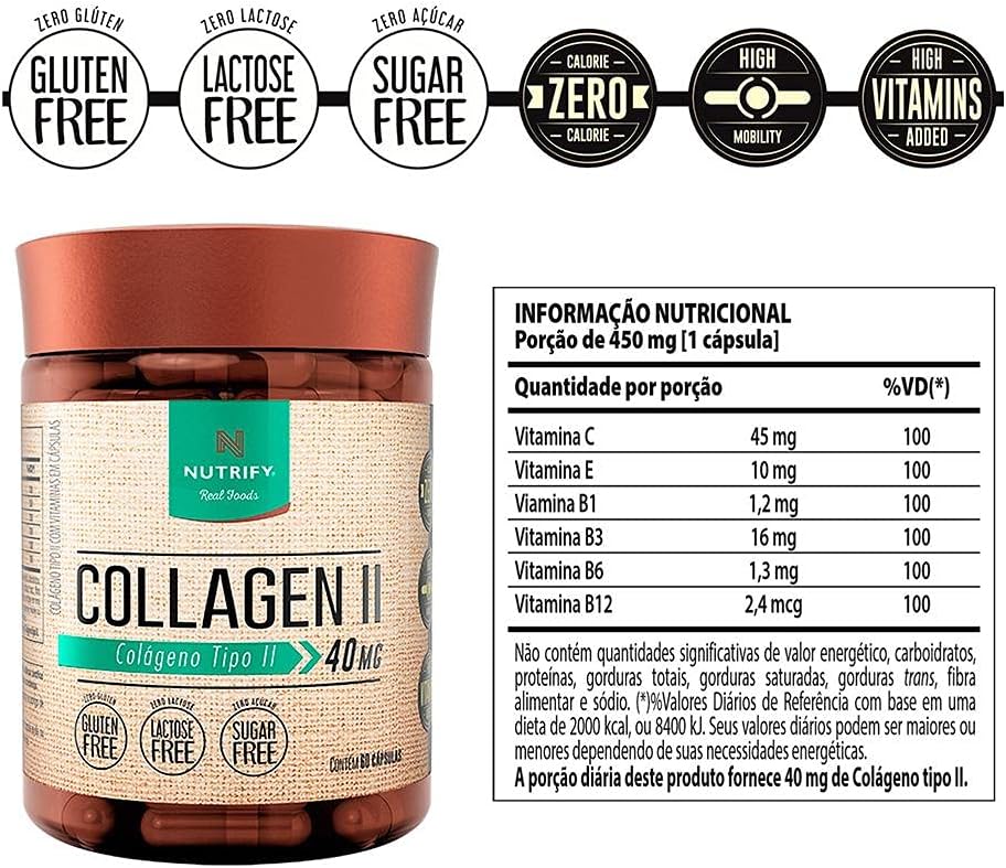 Collagen Tipo II 60 Cápsulas Nutrify - Image 2