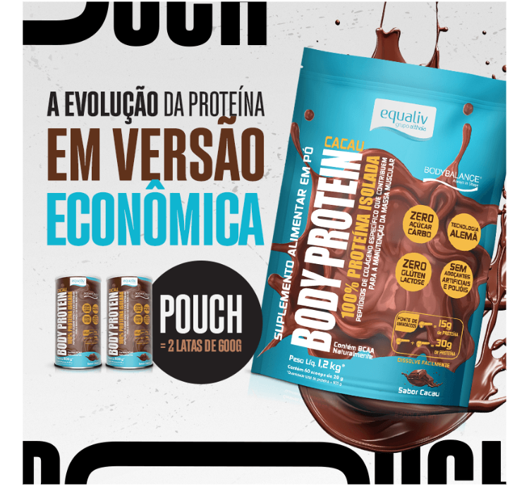 Body Protein Cacau 1200kg Pouch Equaliv - Image 4