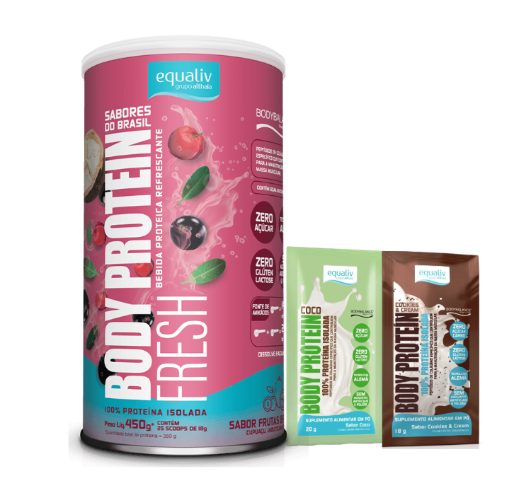 Body Protein Fresh 450g + 2 Sachês (Sabores Diversos)