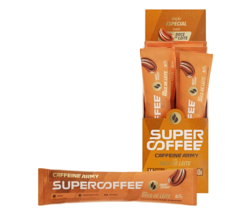 SuperCoffee Doce de Leite 14 Sachês 10g Caffeine Army