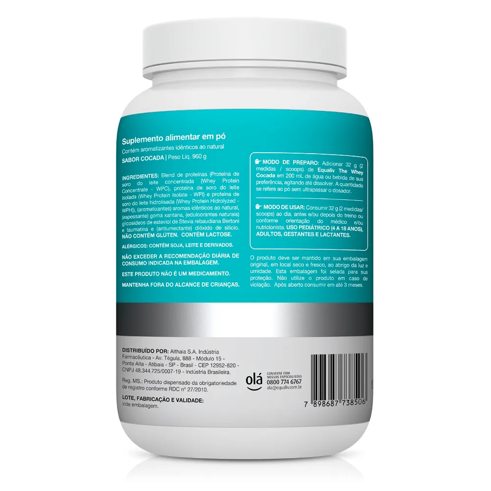 The Whey 3W Cocada 960g Equaliv - Image 3
