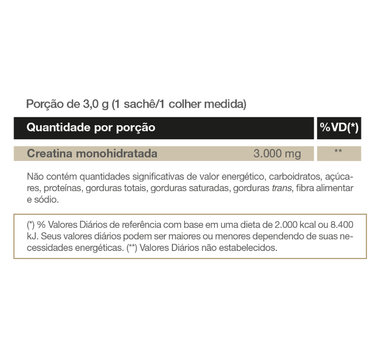 Creafort Creatina Creapure 30 Sachês 3g Vitafor - Image 2