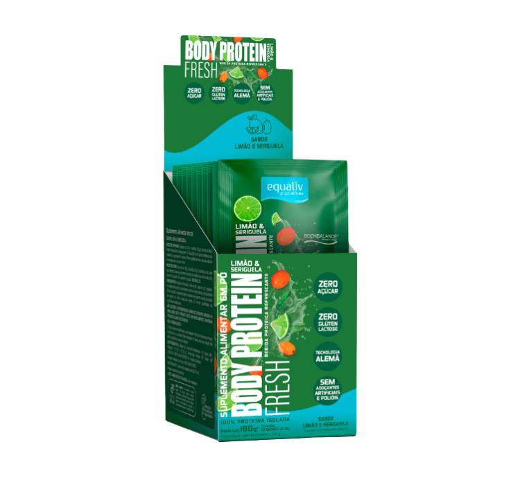 Body Protein Fresh Limão com Seriguela 10 Sachês Equaliv