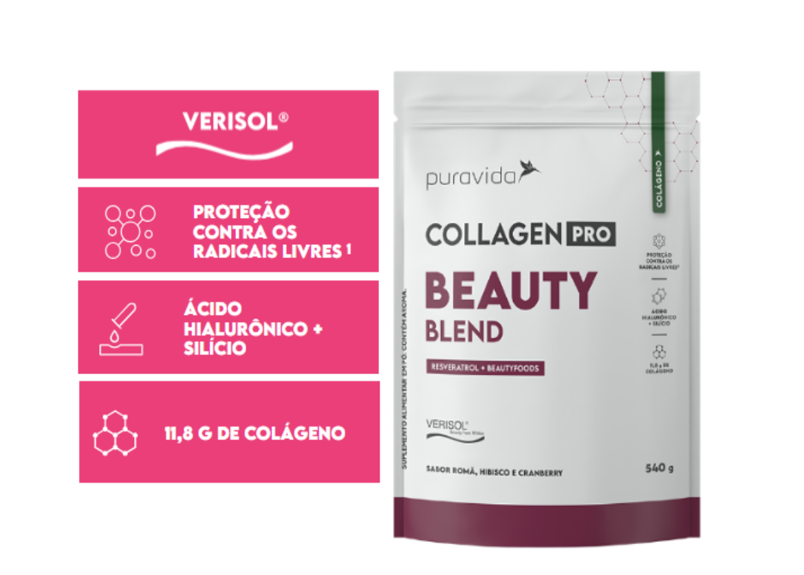 Collagen Pro Beauty Blend 540G Puravida - Image 2
