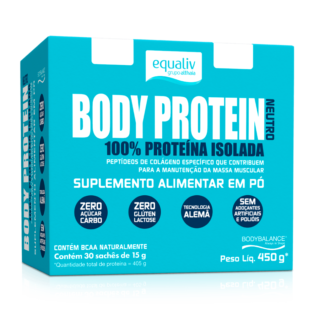 Body Protein Neutro 30 Sachês Equaliv