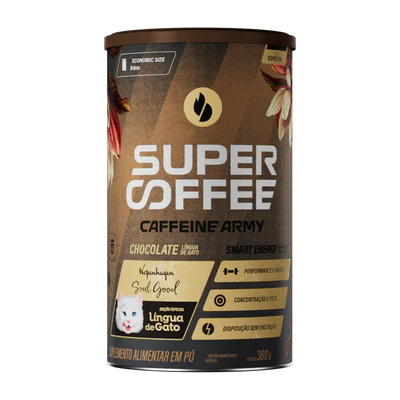 SuperCoffee Lingua de Gato 380G+ 2 Sachês (Sabores Diversos) Caffeine Army - Image 2