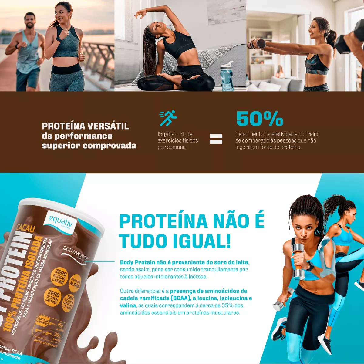 Body Protein Cacau 600g Equaliv - Image 4