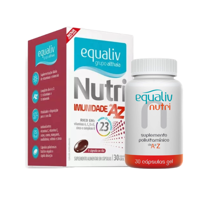 Kit 3 Nutri Imunidade de A a Z 30 Cápsulas Equaliv - Image 4