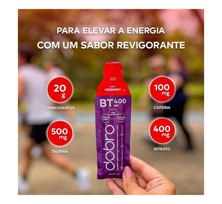 BT 400 NIT Redberry 10 Sachês 30g Com Cafeina Dobro - Image 3