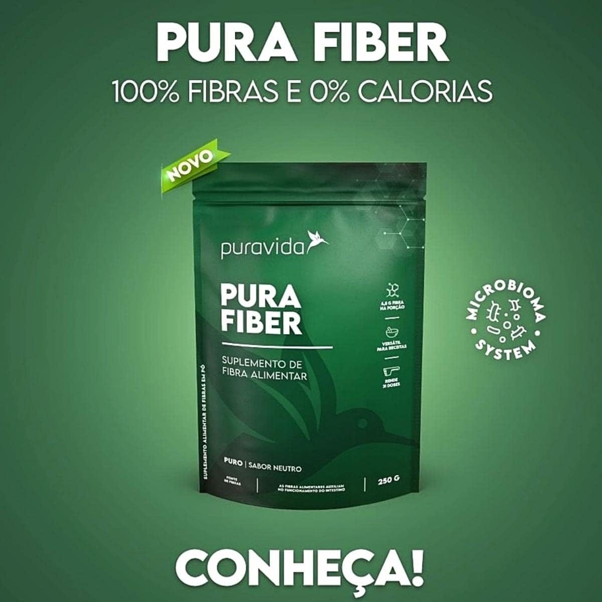 Pura Fiber Sabor Neutro 250gr Puravida - Image 3