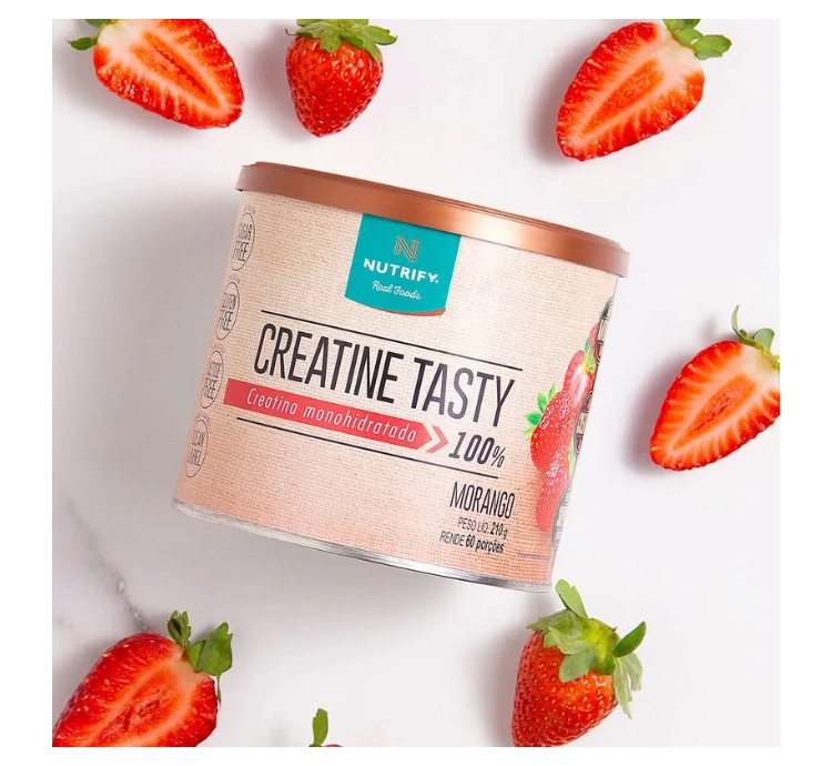 Creatine Tasty 100% Monohidratada Morango 210g Nutrify - Image 5