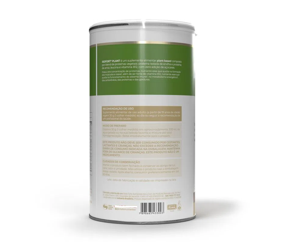 Isofort Plant Sabor Paçoca 450 g - Image 2