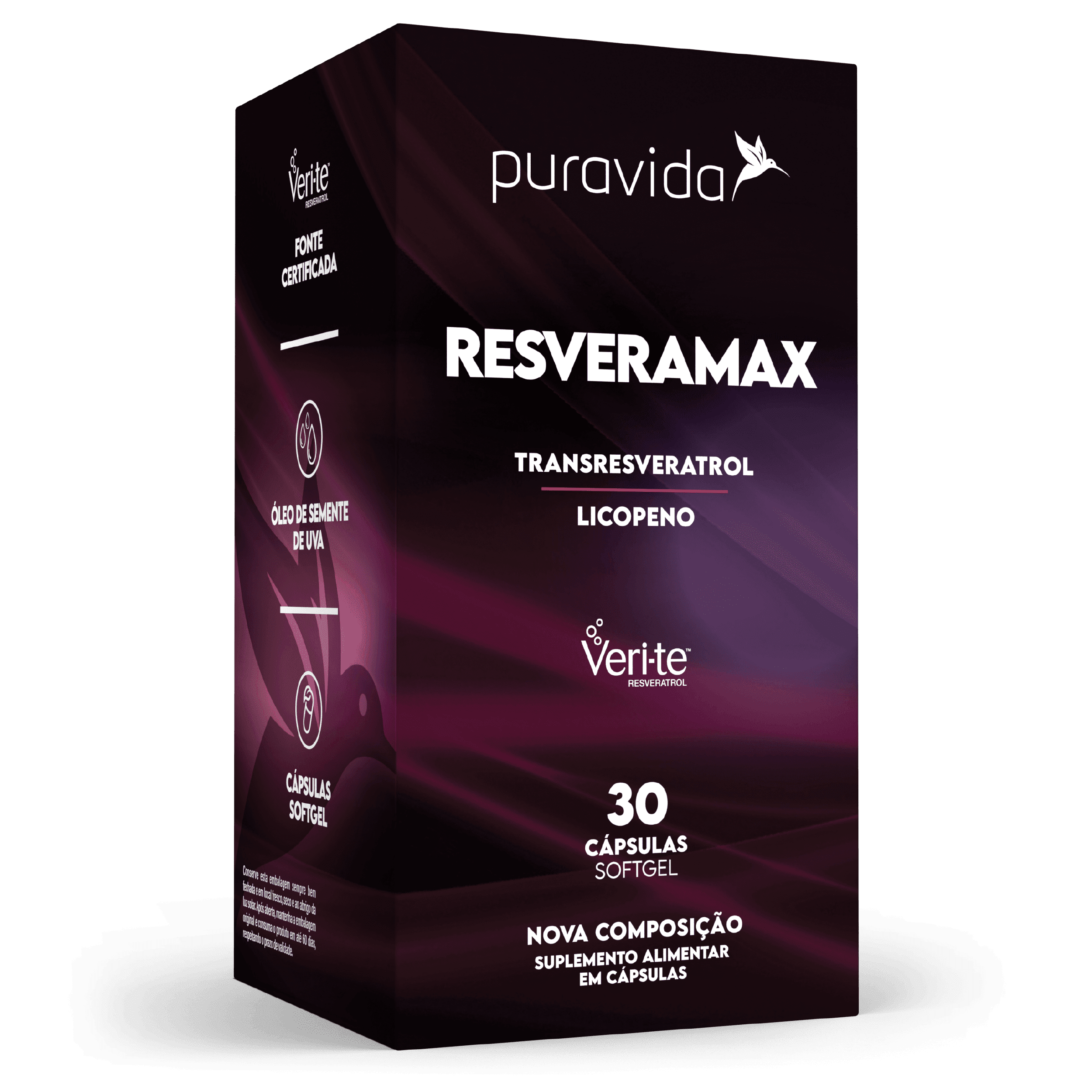 Resveramax 30 Cápsulas Puravida