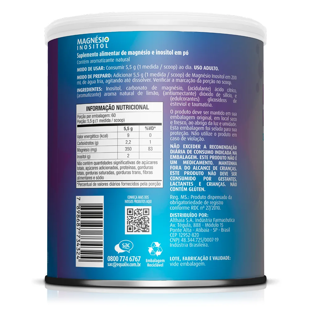 Magnésio Inositol 330g Equaliv - Image 2
